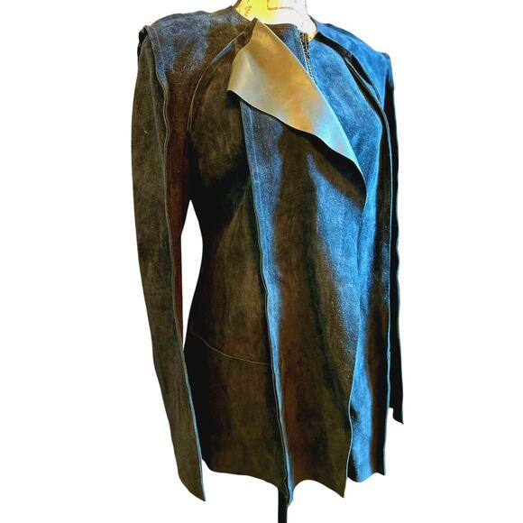 Isabel Marant Adixia Jacket 100% Calf Leather RARE Black size 38 (S/M) - Picture 9 of 16